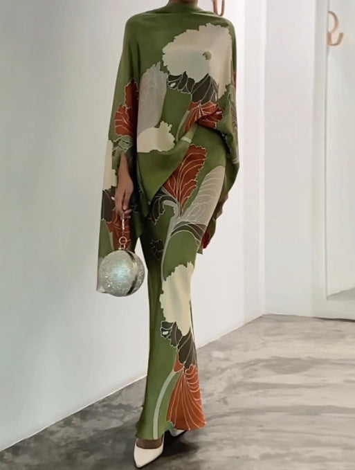 ALTHEA – COSTUM LARG IMPRIMAT ȘI STILAT