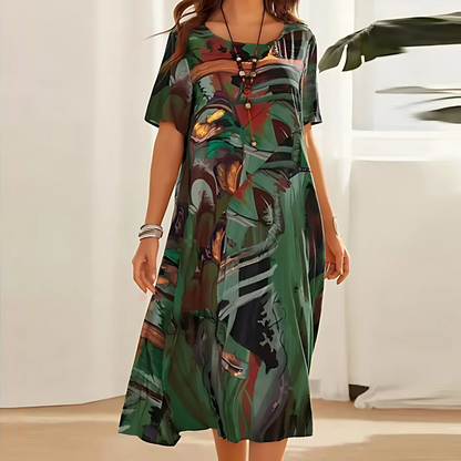 Orla – Rochie Florală Confortabilă