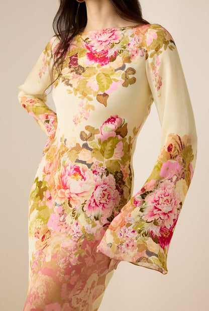 ALINA – ROCHIE ROMANTICĂ FLORALĂ GLISANTĂ