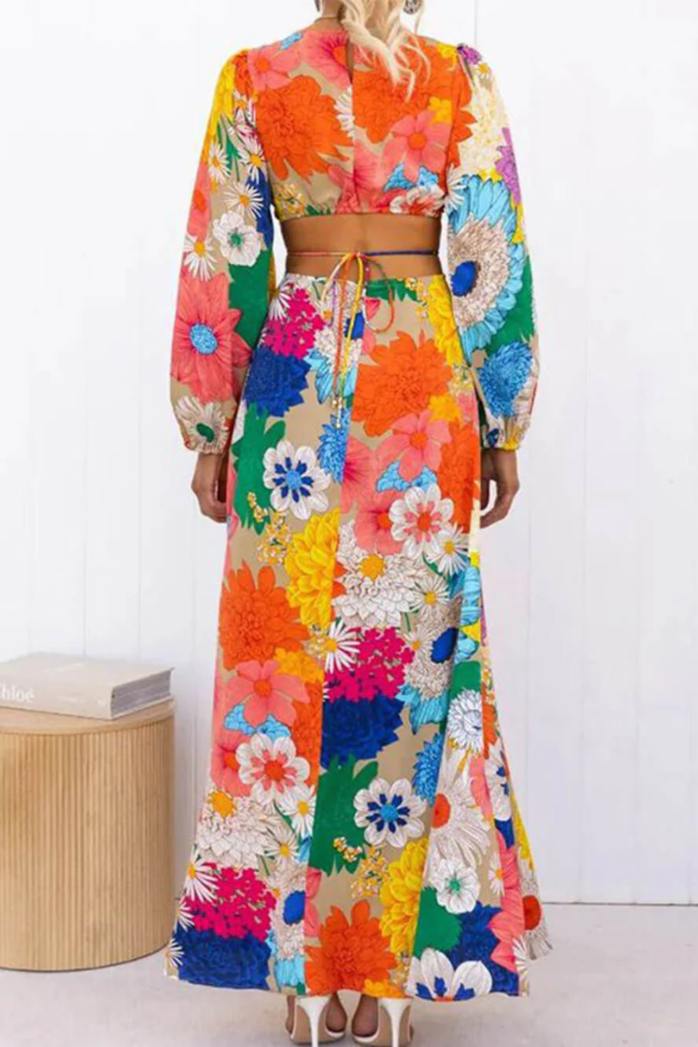 DAISY – ROCHIE MAXI CU FLOARE ÎN SOARE