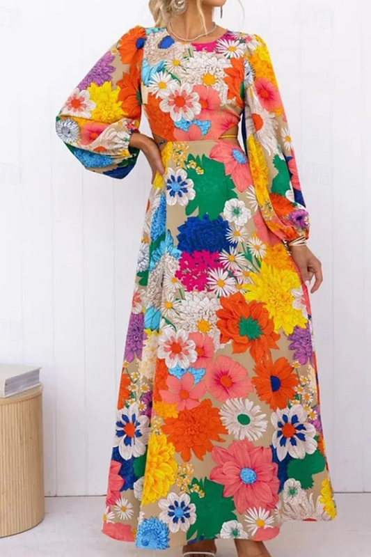 DAISY – ROCHIE MAXI CU FLOARE ÎN SOARE