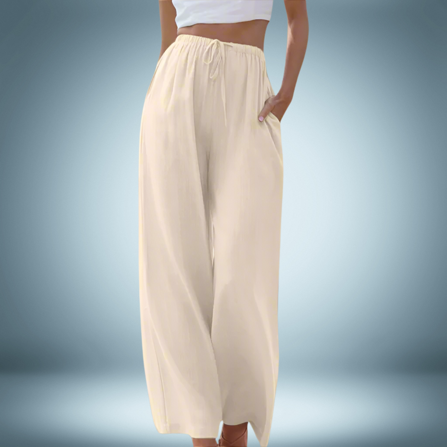 Liam | Pantaloni de Vară cu Picior Larg
