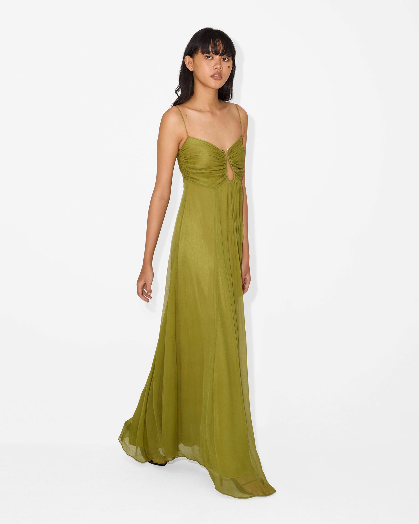 KORA – ROCHIE MAXI OLIVIE RĂSFRÂNTĂ DE SOARE