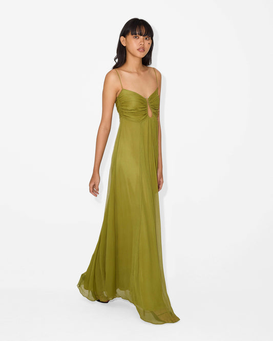 KORA – ROCHIE MAXI OLIVIE RĂSFRÂNTĂ DE SOARE