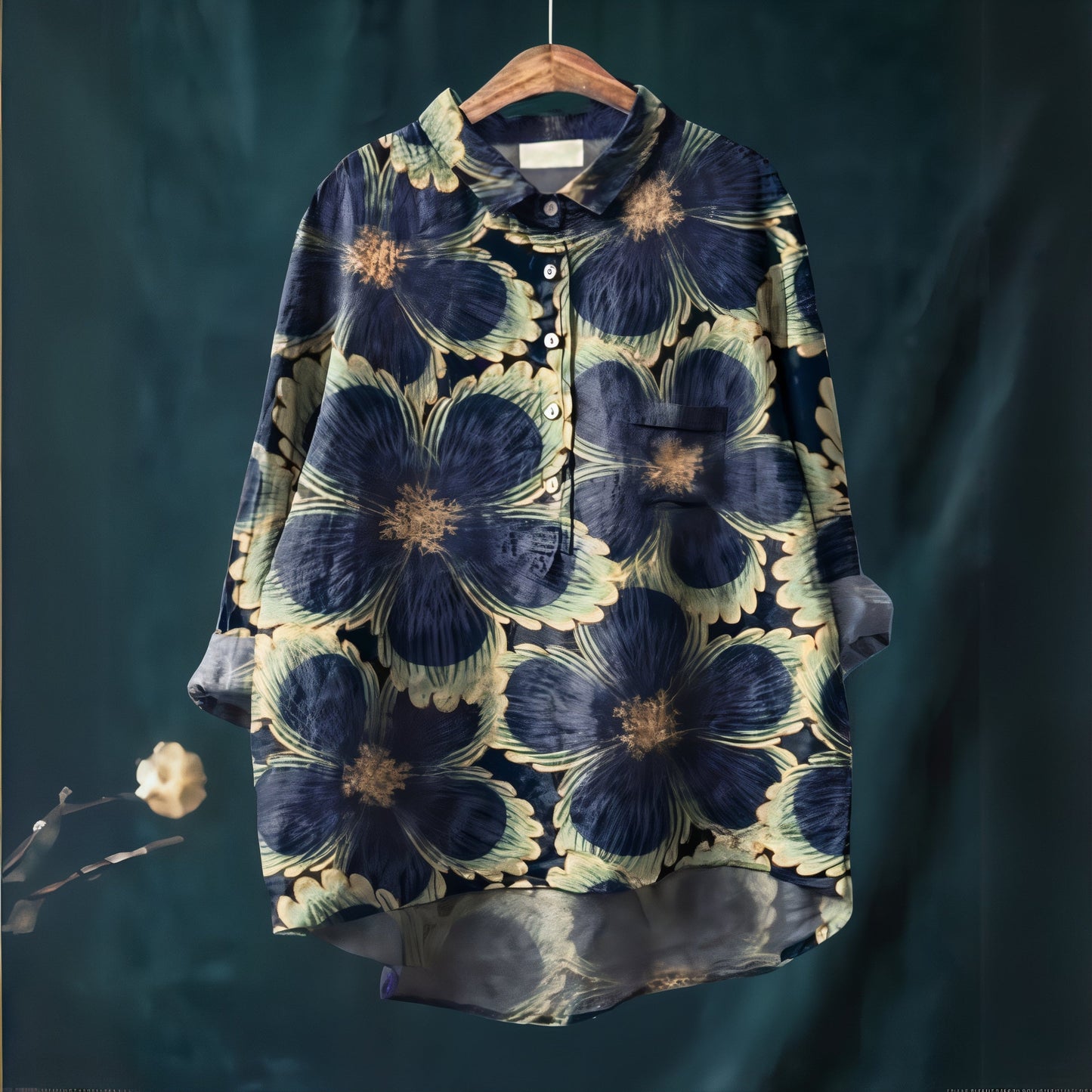 Fiona | Bluză cu Print Floral Romantic