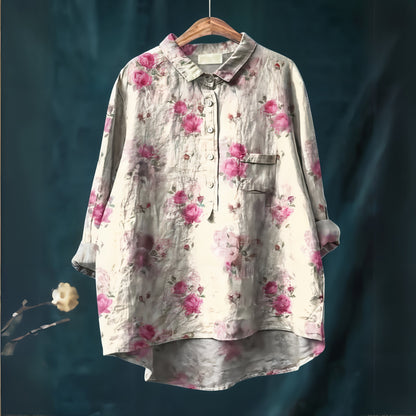 Fiona | Bluză cu Print Floral Romantic