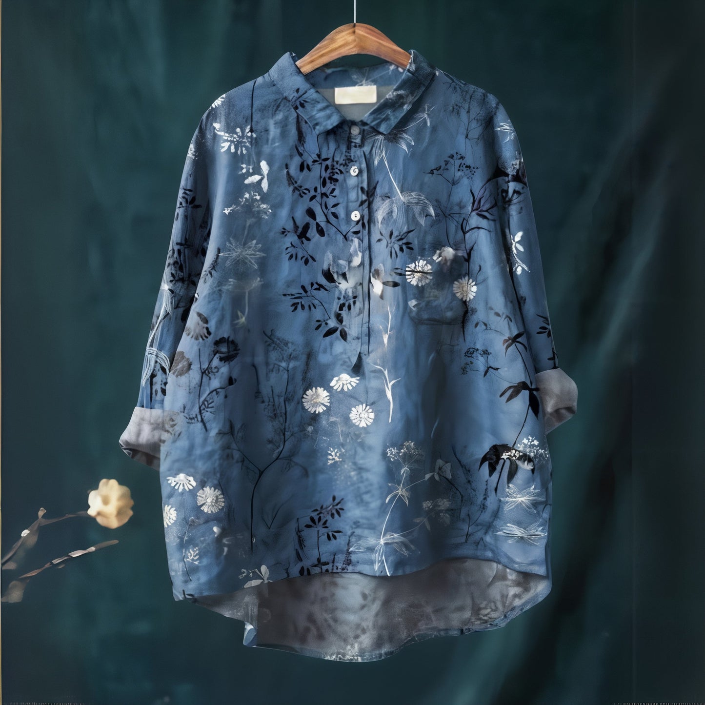 Fiona | Bluză cu Print Floral Romantic
