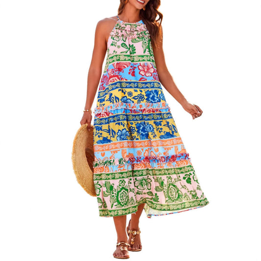 LAYLA – ROCHIE MAXI HALTER BOHO BLOOM