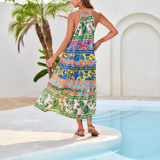 LAYLA – ROCHIE MAXI HALTER BOHO BLOOM