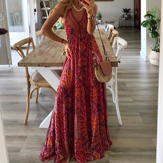 Kairi – Rochie Boho fără Mâneci