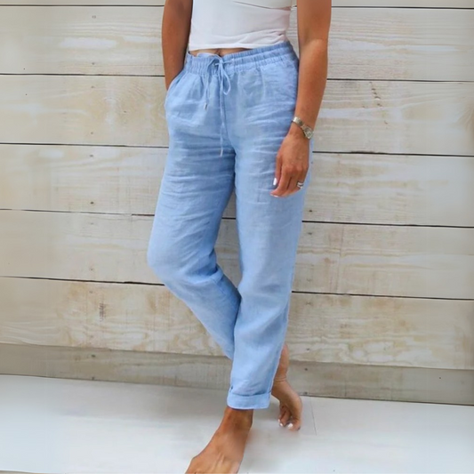 Allison | Pantaloni Tailored din Bumbac-Lână de Lux
