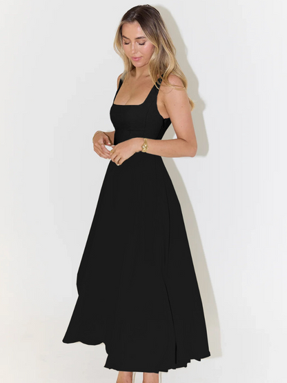 Rochie Midi Corset Fără Mâneci pentru Femei