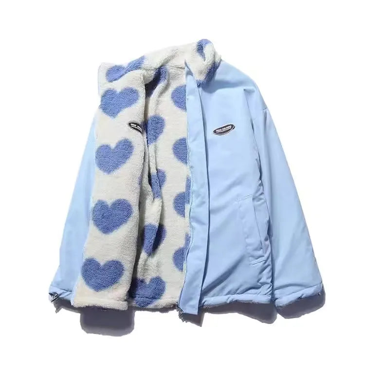 BacioDeluxe | Palton cu formă de inimă, reversibil
