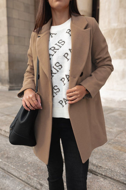 Teresa™ Palton Elegant cu Rever