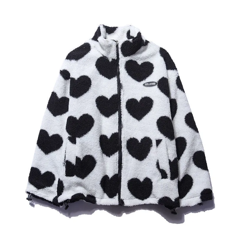 BacioDeluxe | Palton cu formă de inimă, reversibil