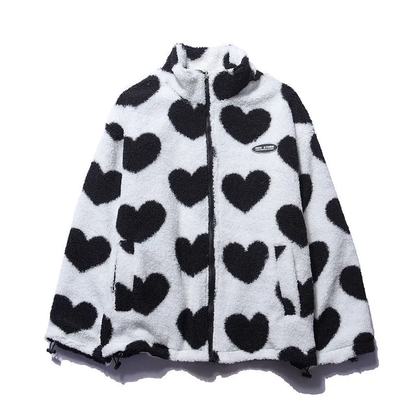 BacioDeluxe | Palton cu formă de inimă, reversibil