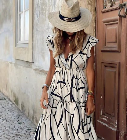 Maddie - Rochie Elegantă cu Imprimare