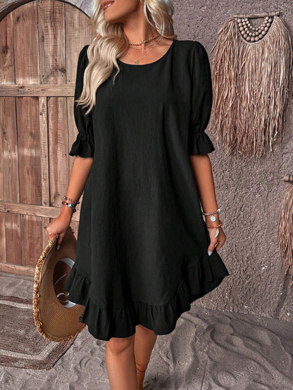 AMIRA – ROCHIE MIDI CU MÂNECI ÎNTRE MEDII ÎN STIL RETRO