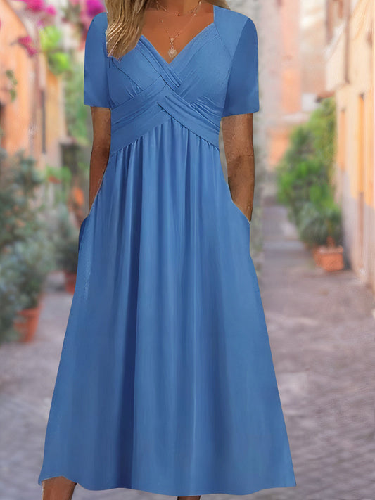Aria™ - Rochie V-Neck Confortabilă