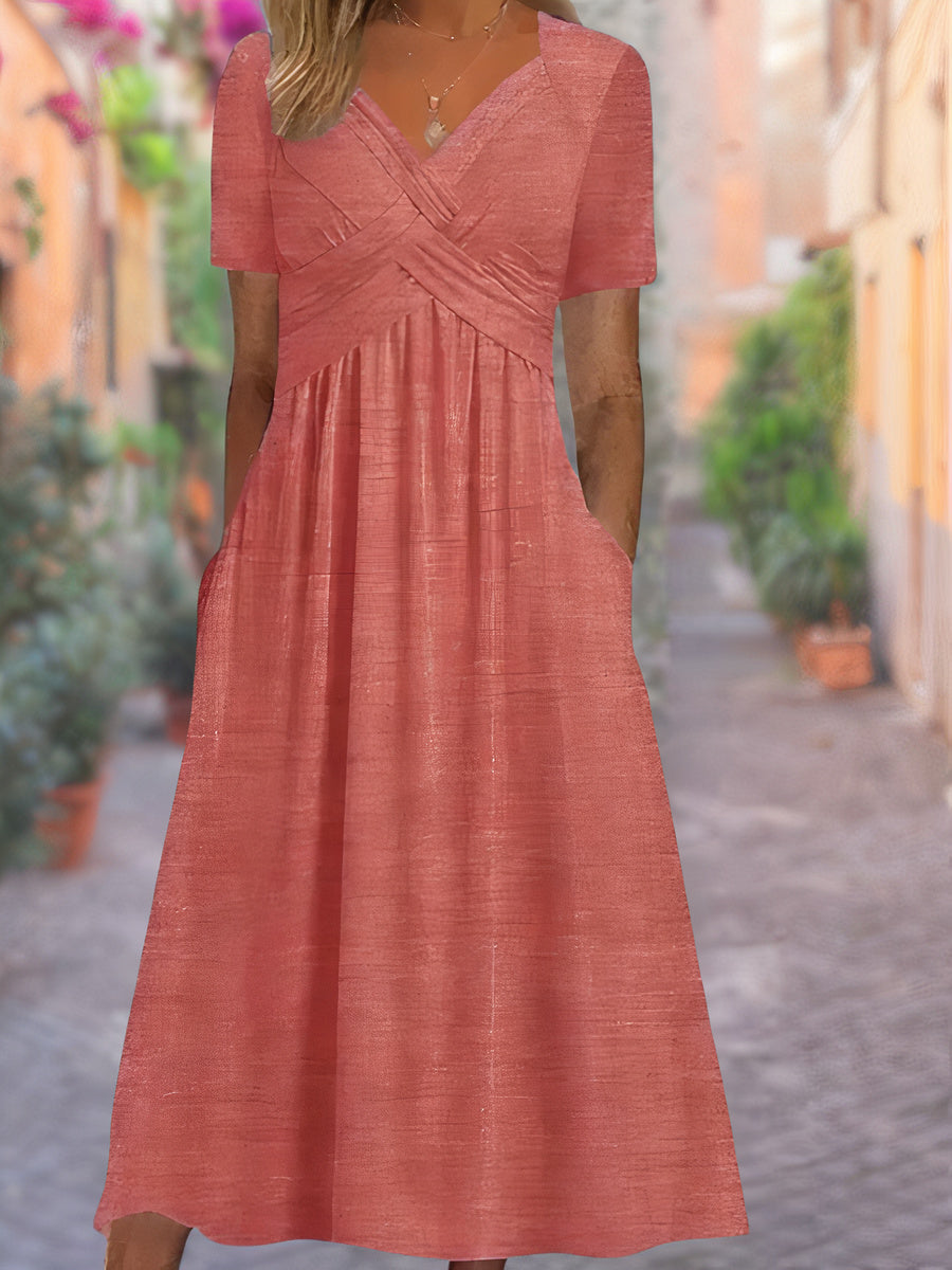 Aria™ - Rochie V-Neck Confortabilă