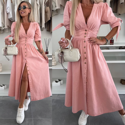 Marit | Rochie din Denim Radiant