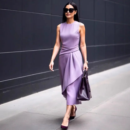Raluca – Rochie lungă elegantă fără mâneci