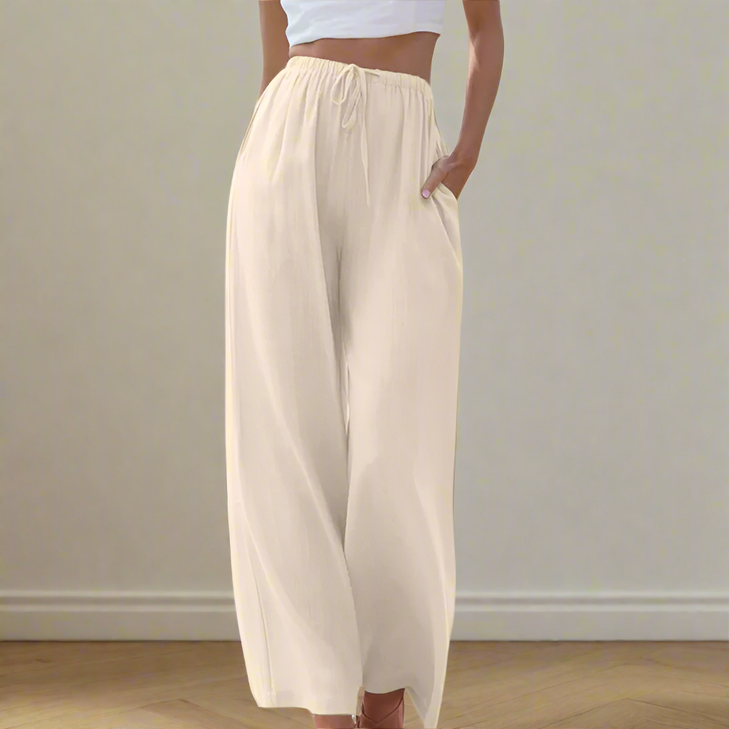 Liam | Pantaloni de Vară cu Picior Larg