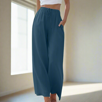 Liam | Pantaloni de Vară cu Picior Larg