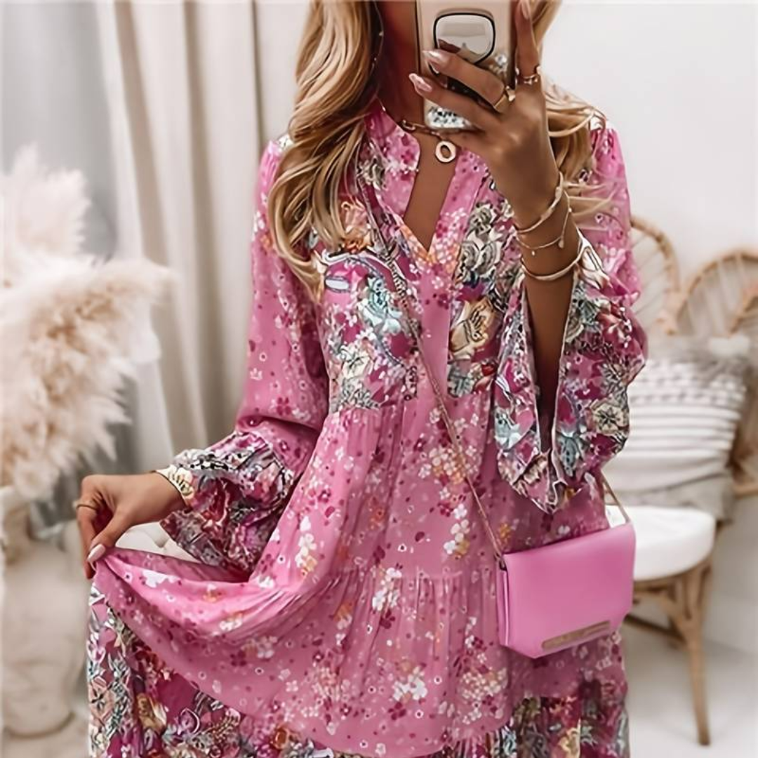 Danika | Rochie Boho Imprimată