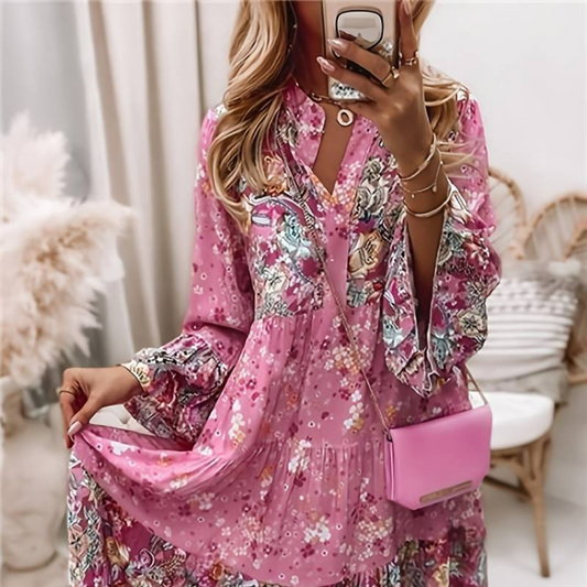 Danika | Rochie Boho Imprimată