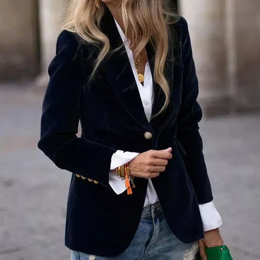 Savannah – Blazer Elegant din Catifea