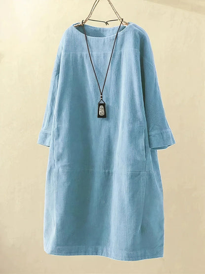 Alexis - Rochie Relaxată din Catifea Vintage