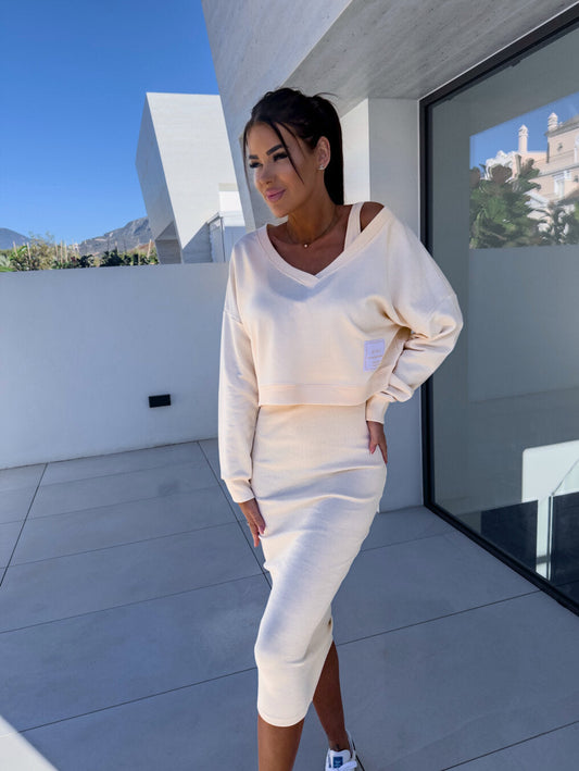 Willow – Set de Hanorac Casual și Rochie