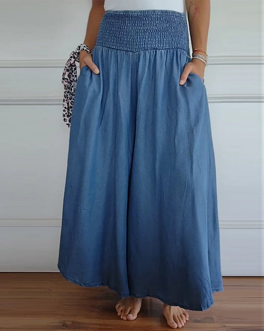 EMILIA – PANTALONI LARGI CONFORTABILI
