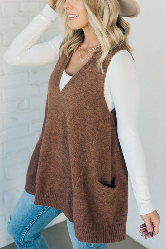PALOMA – VESTĂ DIN TRICOU CU BUZUNARE CONFORTABILĂ