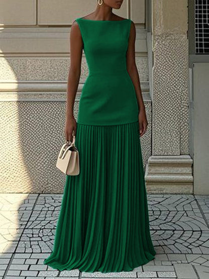 JULIET – ROCHIE MAXI FĂRĂ MÂNECI CU ELEGANȚĂ TIMPLESĂ