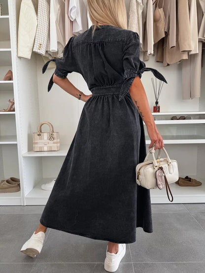 Marit | Rochie din Denim Radiant