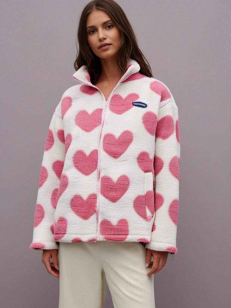 BacioDeluxe | Palton cu formă de inimă, reversibil