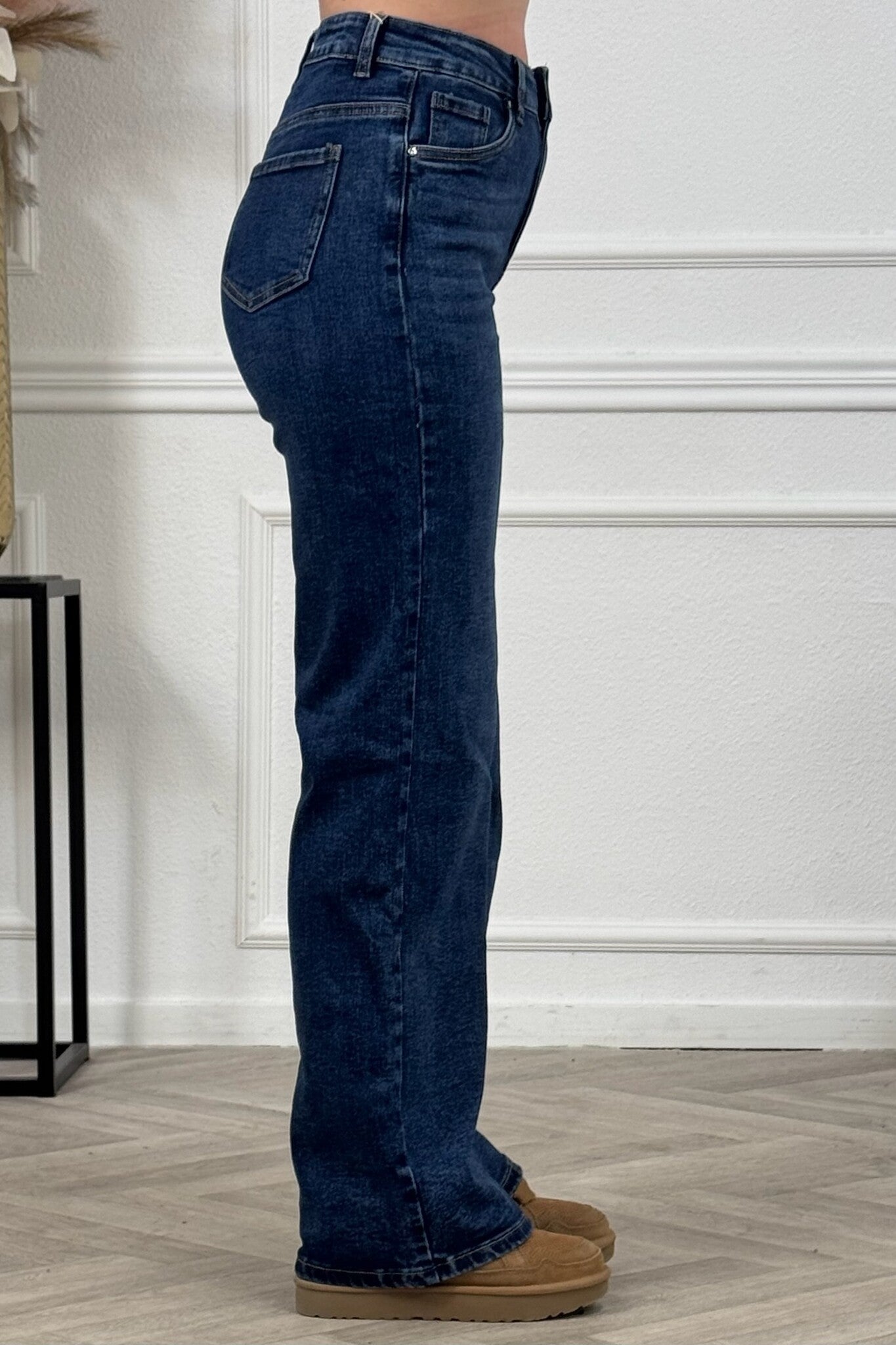 Andra – Blugi Wide Leg, culoare Albastru Regal