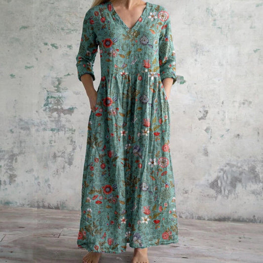 Ella – Rochie Florală Elegantă din Calitate Premium