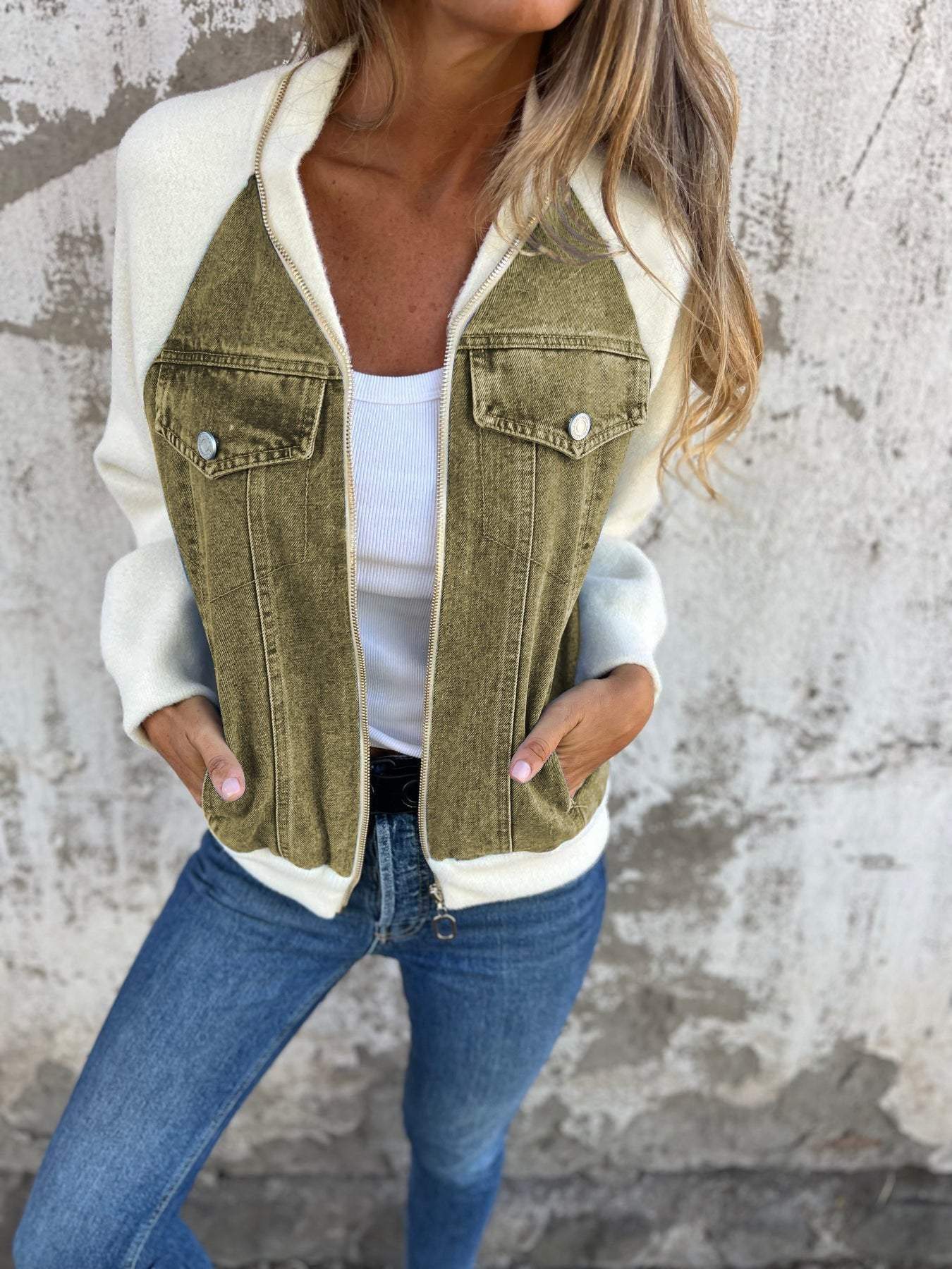 Zoe™ - Jachetă din Denim Elegantă