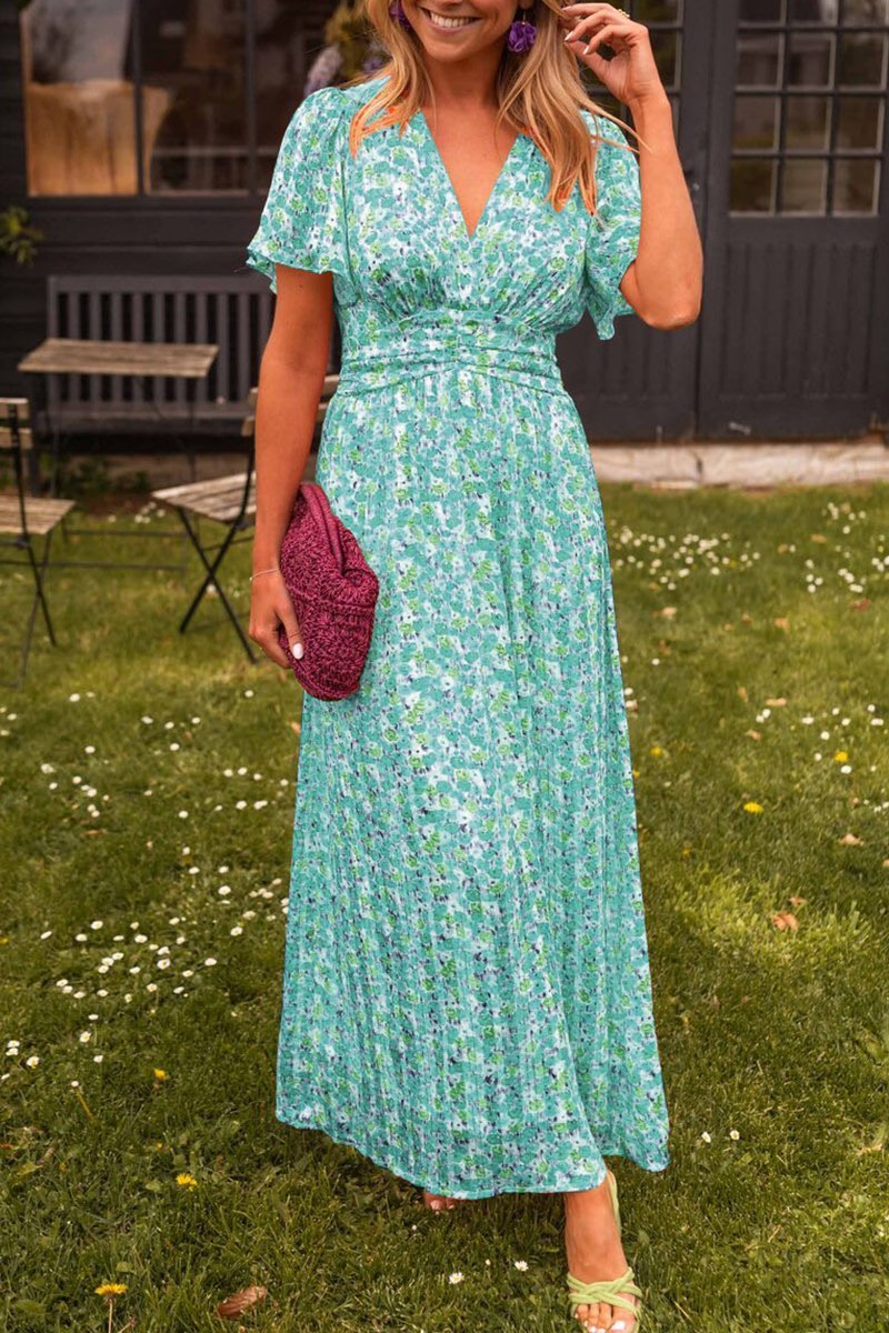 Rochie Maxi Elegantă Alora cu Decolteu în V
