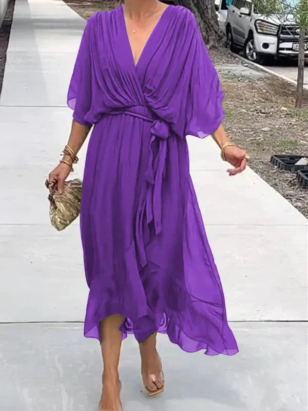 Ulani | Rochie Flowy cu Decolteu în V