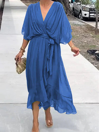 Ulani | Rochie Flowy cu Decolteu în V