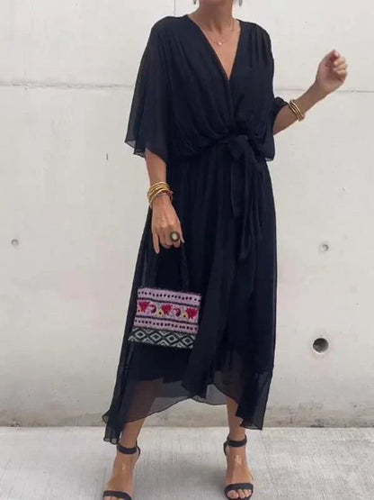 Ulani | Rochie Flowy cu Decolteu în V