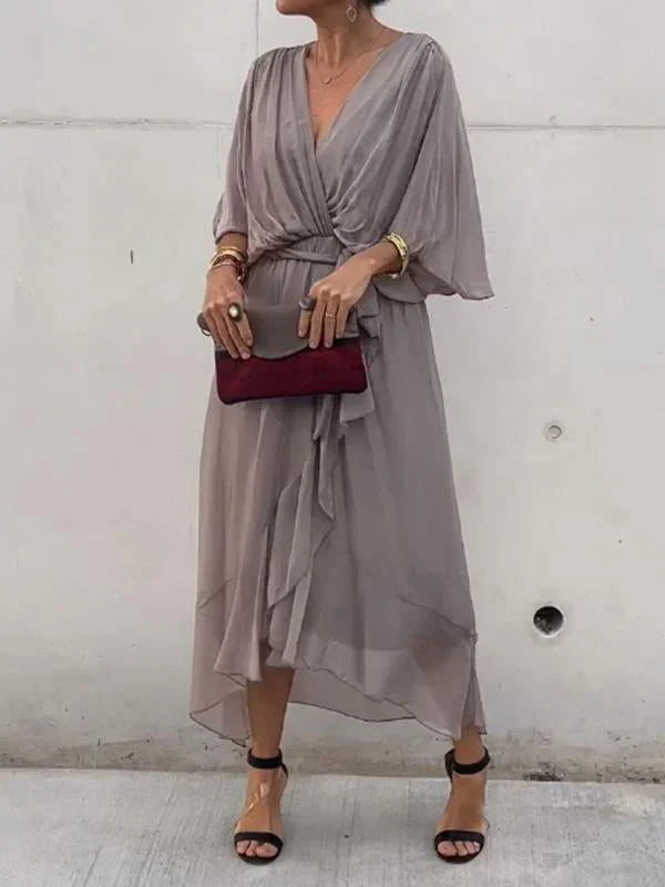 Ulani | Rochie Flowy cu Decolteu în V