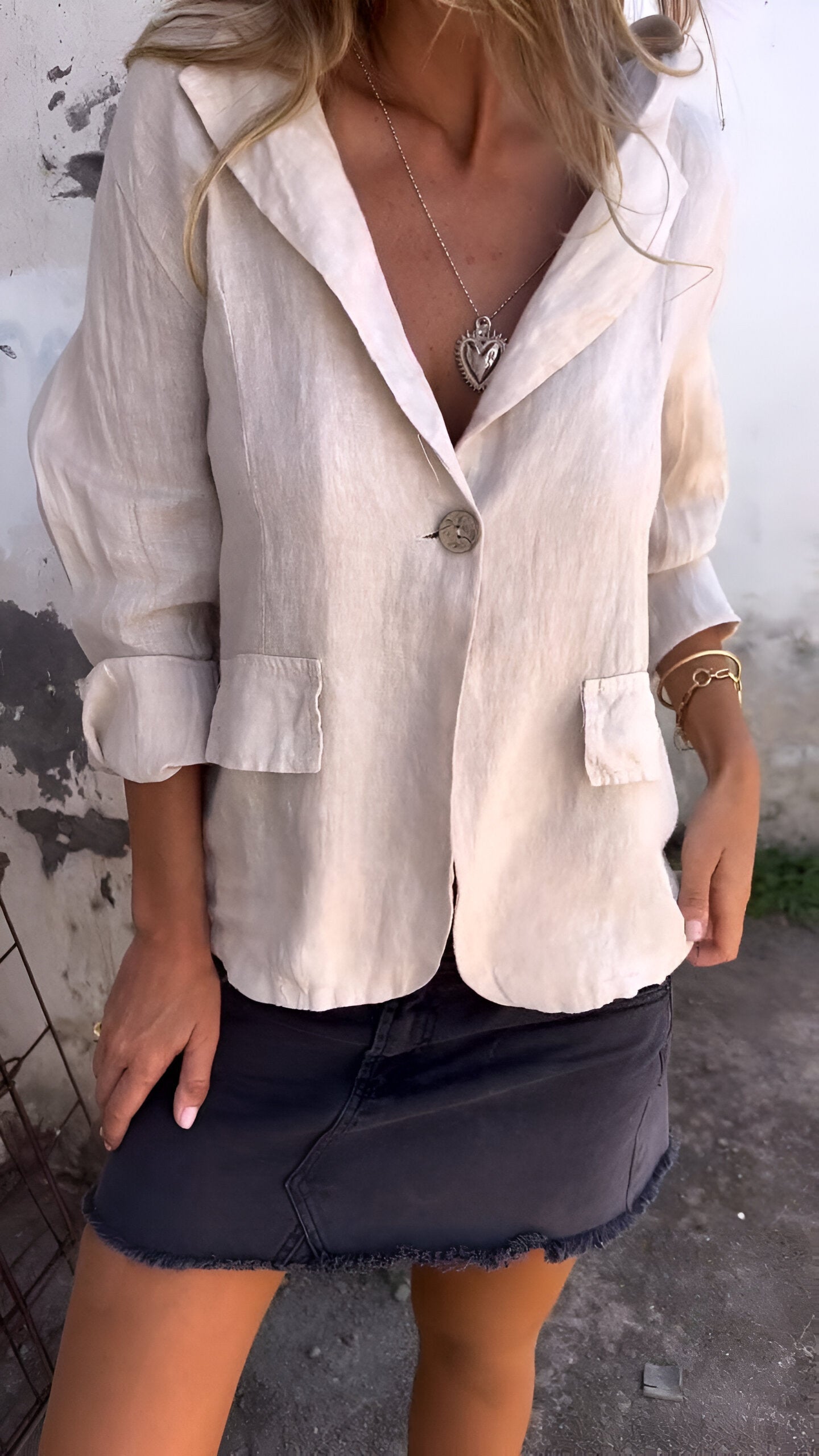 Elise | Blazer Ușor cu Inspiratie Retro