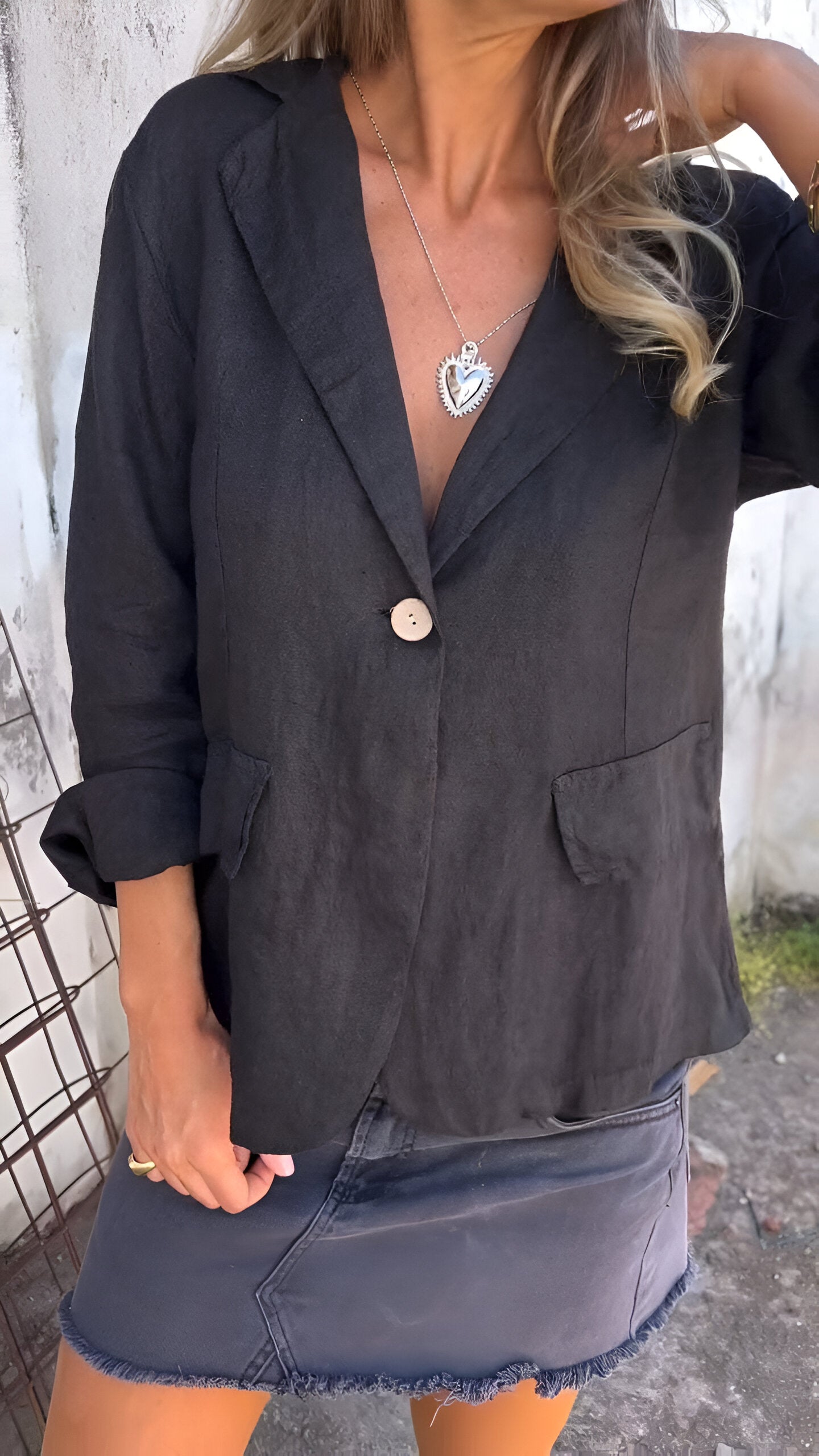 Elise | Blazer Ușor cu Inspiratie Retro