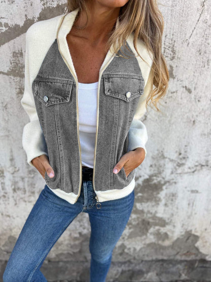 Zoe™ - Jachetă din Denim Elegantă