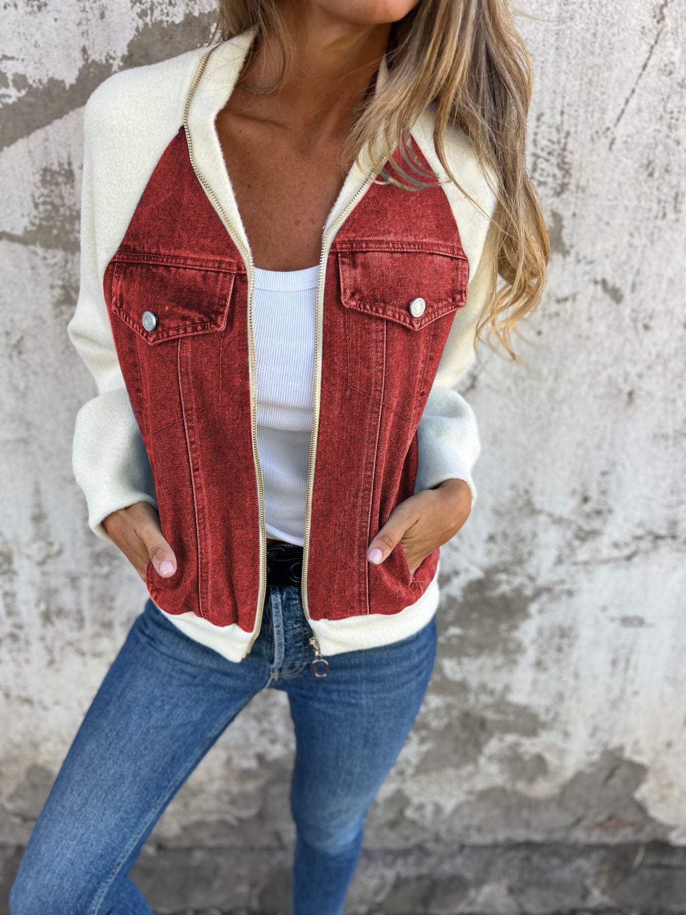 Zoe™ - Jachetă din Denim Elegantă